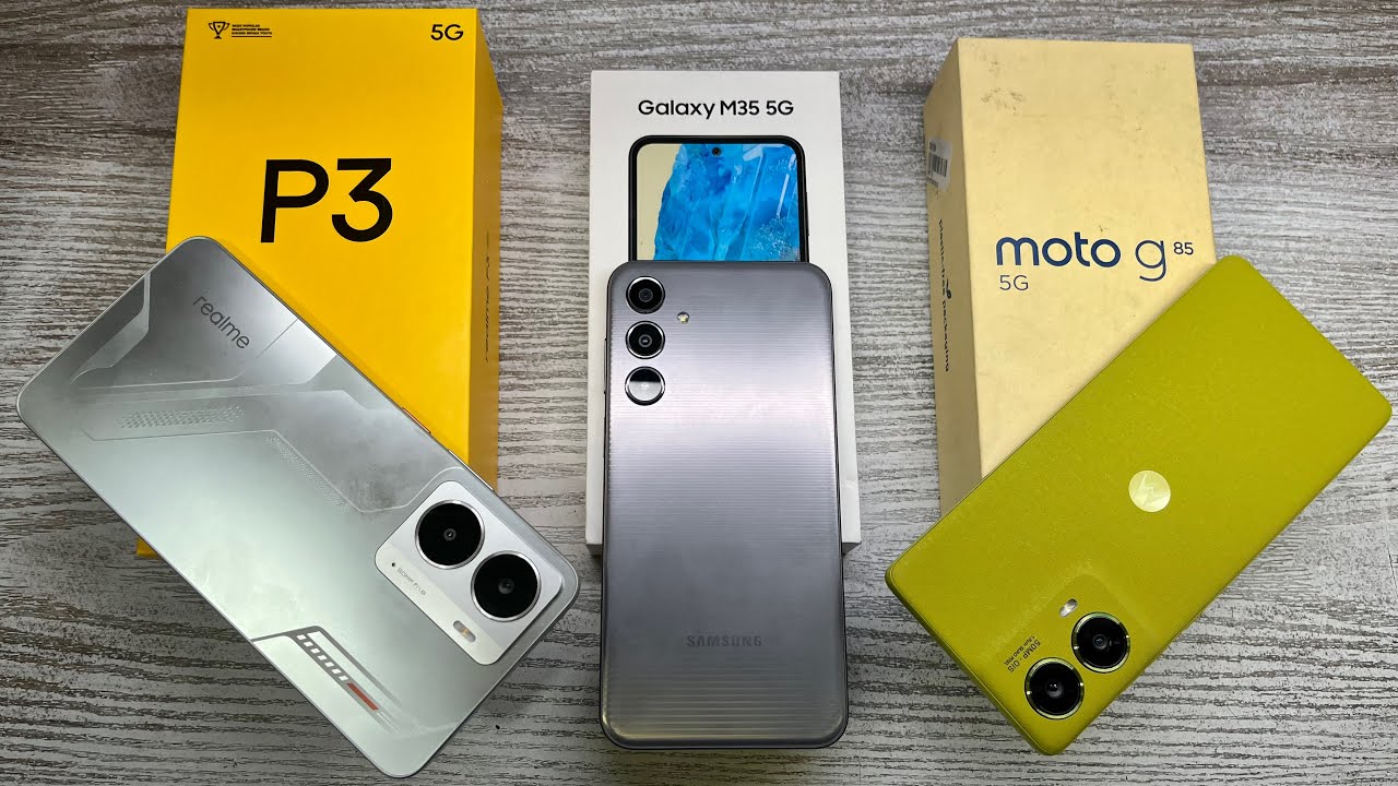 Realme P3 5g vs Moto G85 5g vs Samsung M35 5g - Best Konsa | Best Smartphone Under 20000 🔥