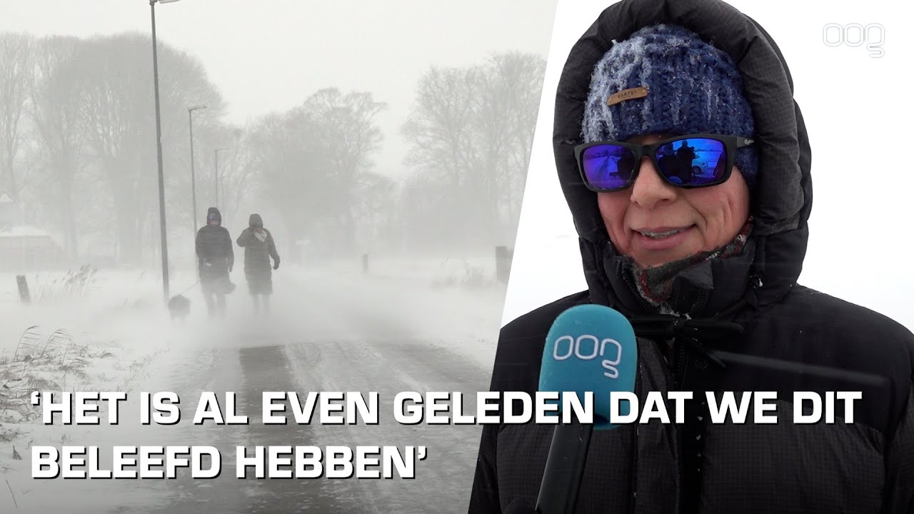 Winterse taferelen in Groningen