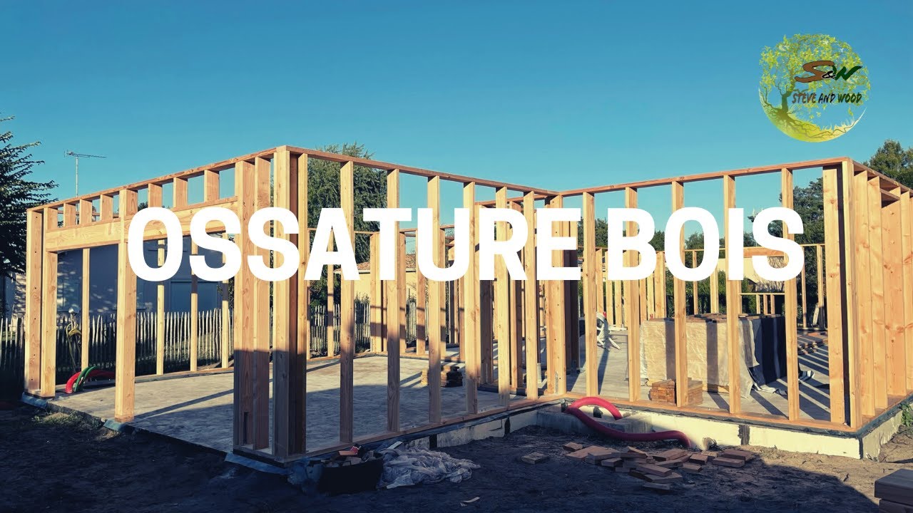 Construction Maison Ossature Bois - Montage final des murs