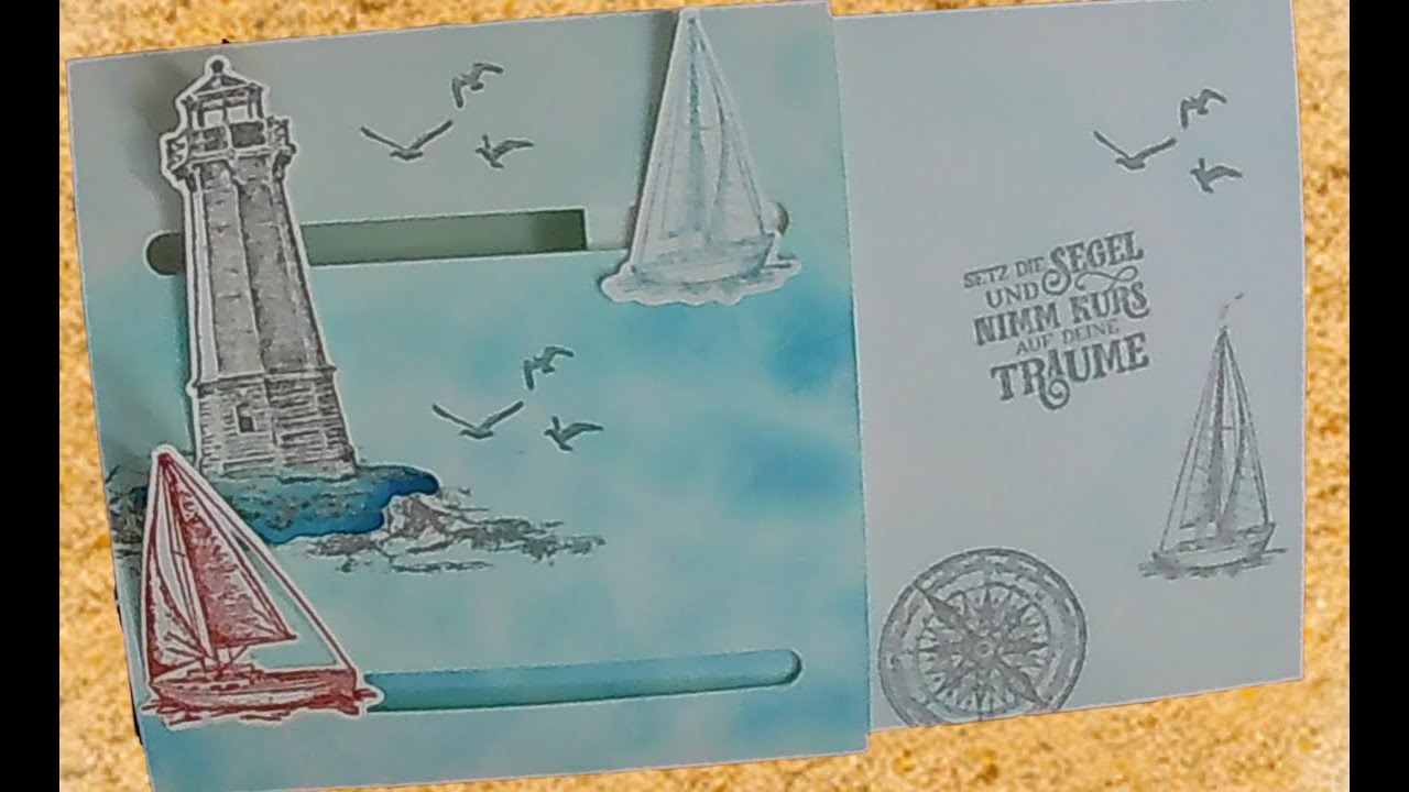 Maritime Ziehkarte mit dem Set 