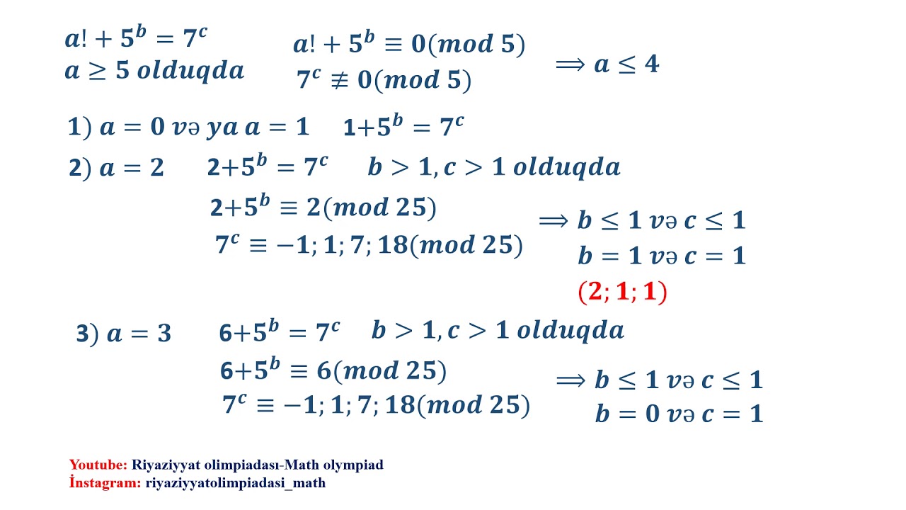 RFO- Riyaziyyat Final 2019 2020(aşağı yaş)- Tənlik.