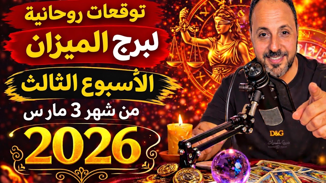 توقعات روحانية لبرج الميزان الأسبوع الثالث من شهر 3 مارس 2026. 00212662659264