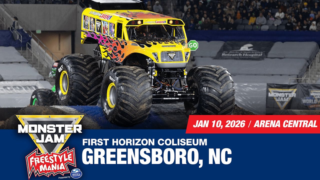 Monster Jam Freestyle Mania: Greensboro, NC - 2 (Full Event) | Jan 10, 2026 | Arena Central
