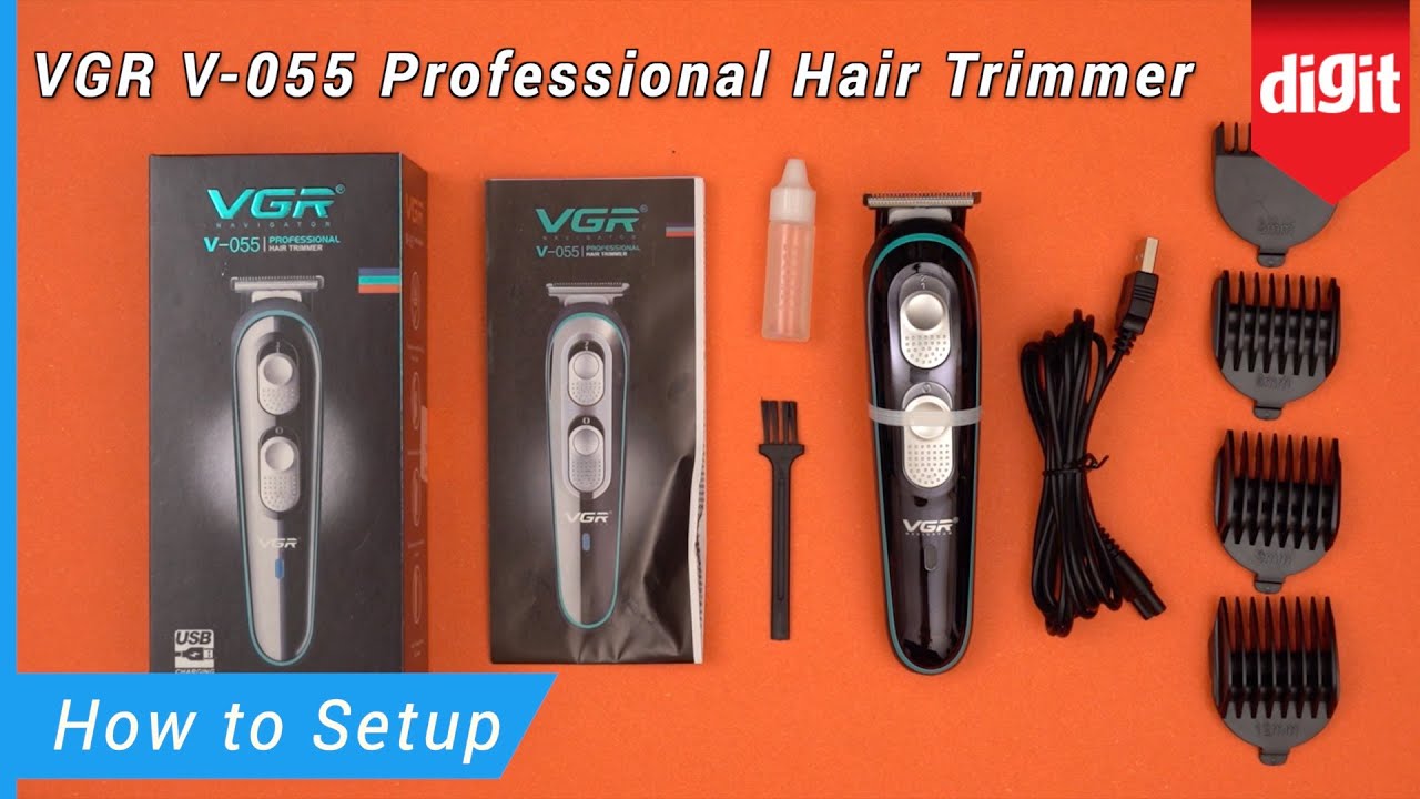 VGR V-055 Professional Hair Trimmer - How to setup