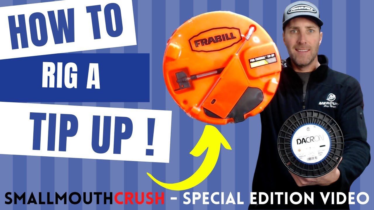How to rig a Thermal Tip Up - Cortland Dacron, Poly Coated Line and the Frabill Pro Thermal Tip Up