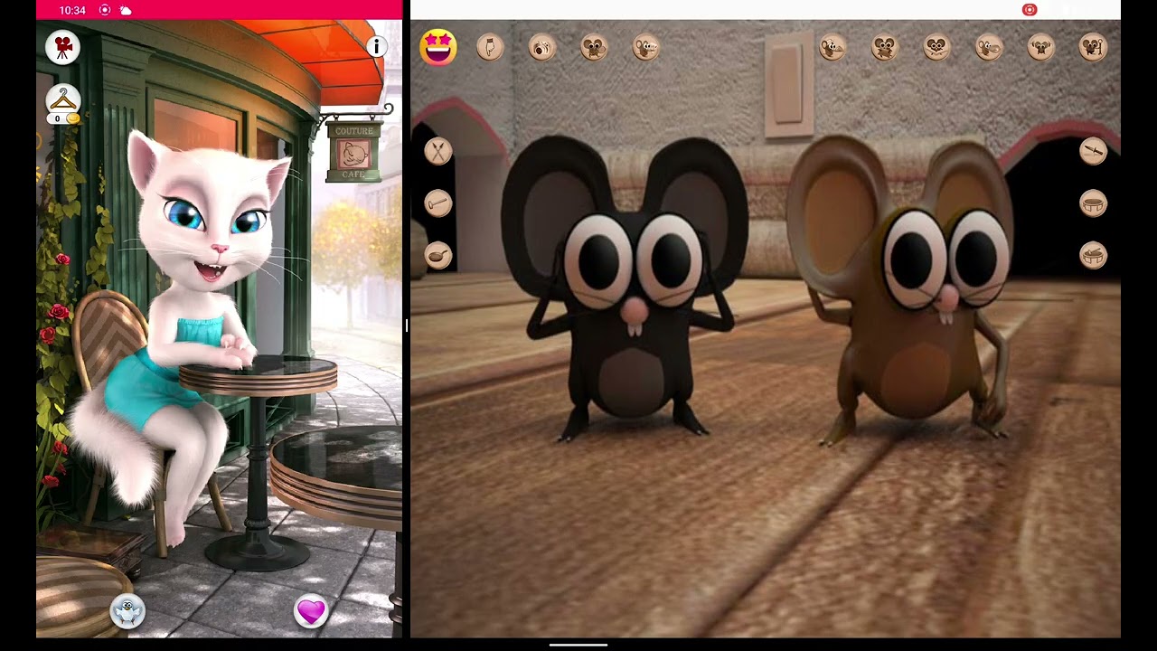 Talking Angela Copiando A Talking Tom and Jerry bros 