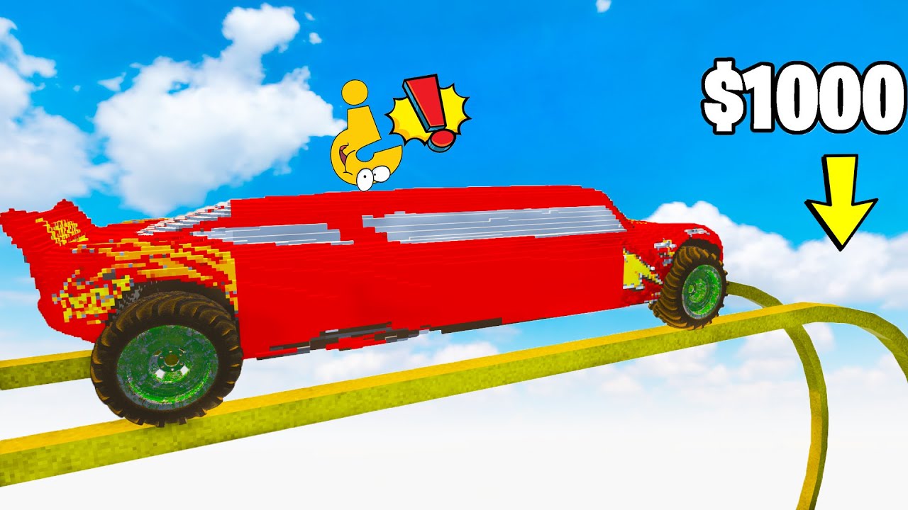 Testing Long Car Has the Best Balance: Navigating Obstacle Challenges in Teardown!