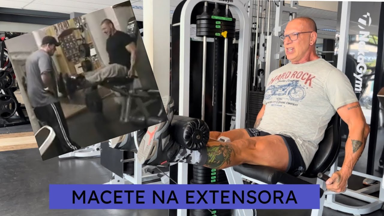 Macete na cadeira extensora