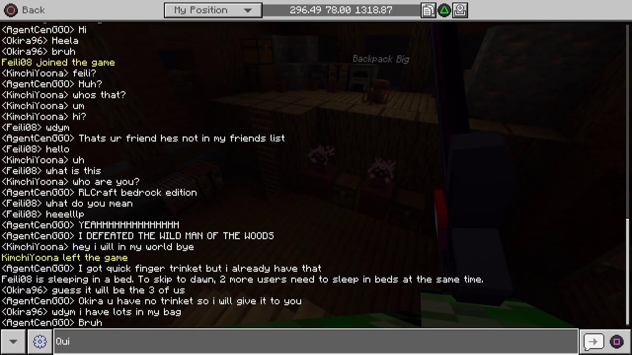RLCRAFT BEDROCK EDITION fighting the wild man of the woods!