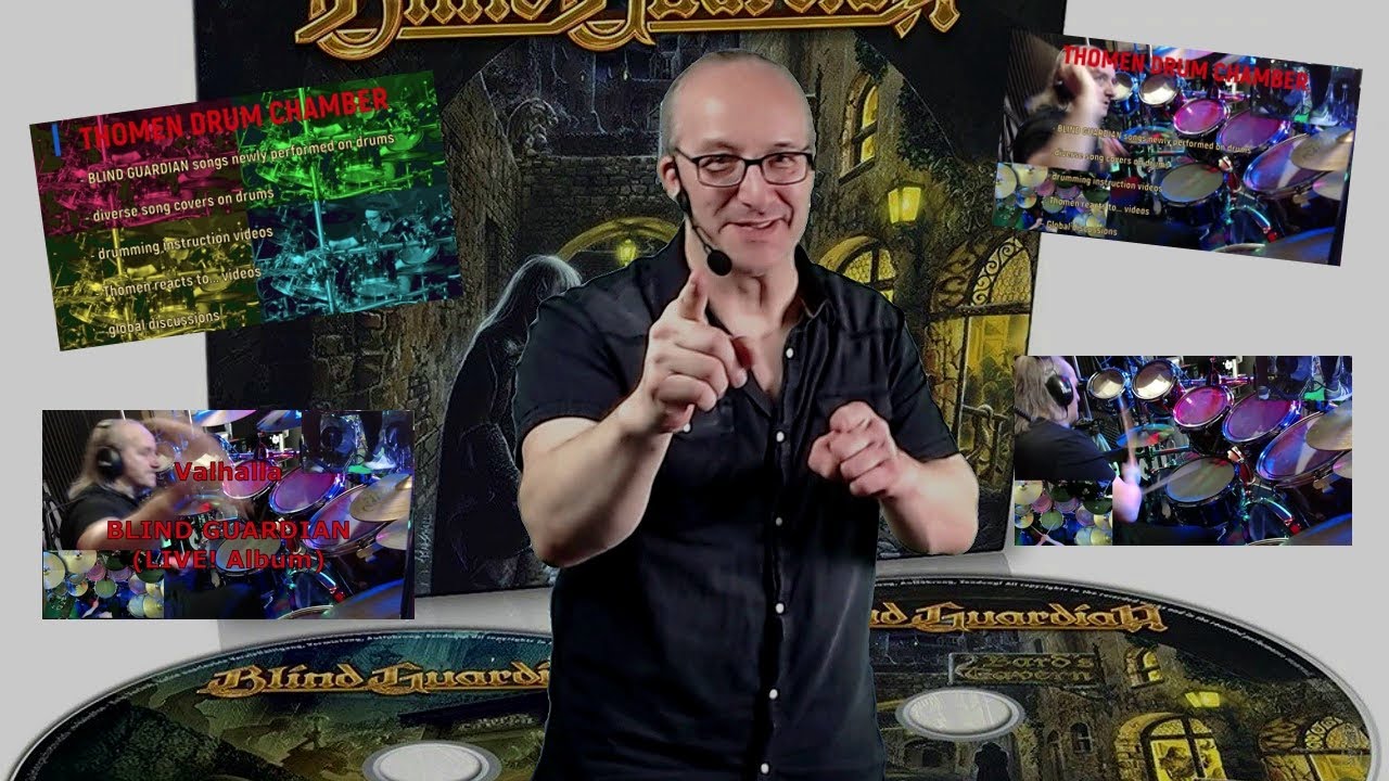 Valhalla - Blind Guardian / Thomen Stauch (ThomenDrumChamber) drum cover performance (LIVE! version)