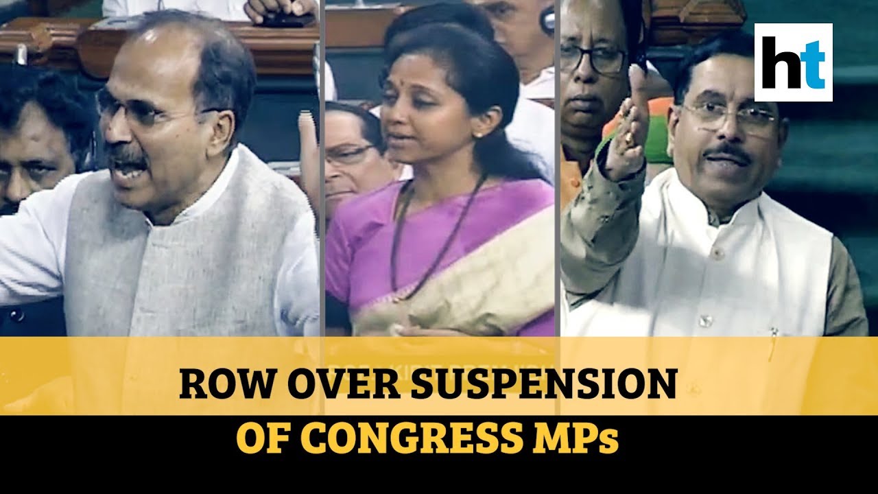 Government Vs Opposition over suspension of 7 Congress MPs: Who said what