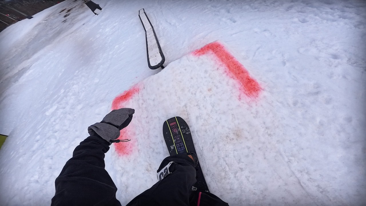 I entered a snowboard competition...