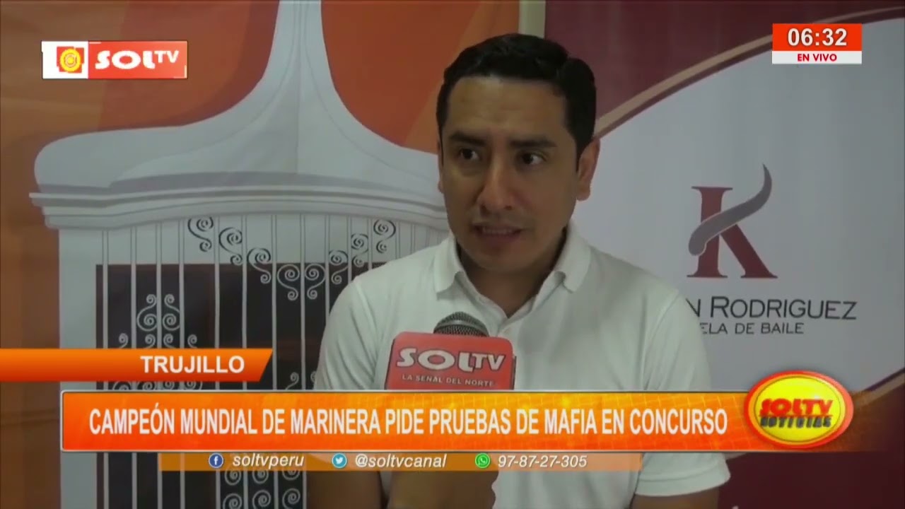 Trujillo: campe&oacute;n mundial marinera pide pruebas de mafia en concurso