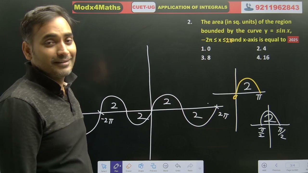 CUET UG 2026 | PYQs 2025 APPLICATION OF INTEGRAL | Full Concept + Detailed SOLUTION 🔥