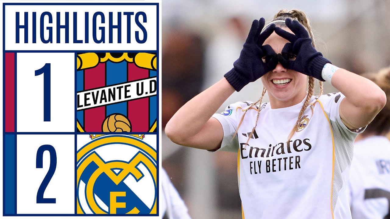 LEVANTE UD 1 - 2 REAL MADRID CF | RESUMEN LIGA F MOEVE