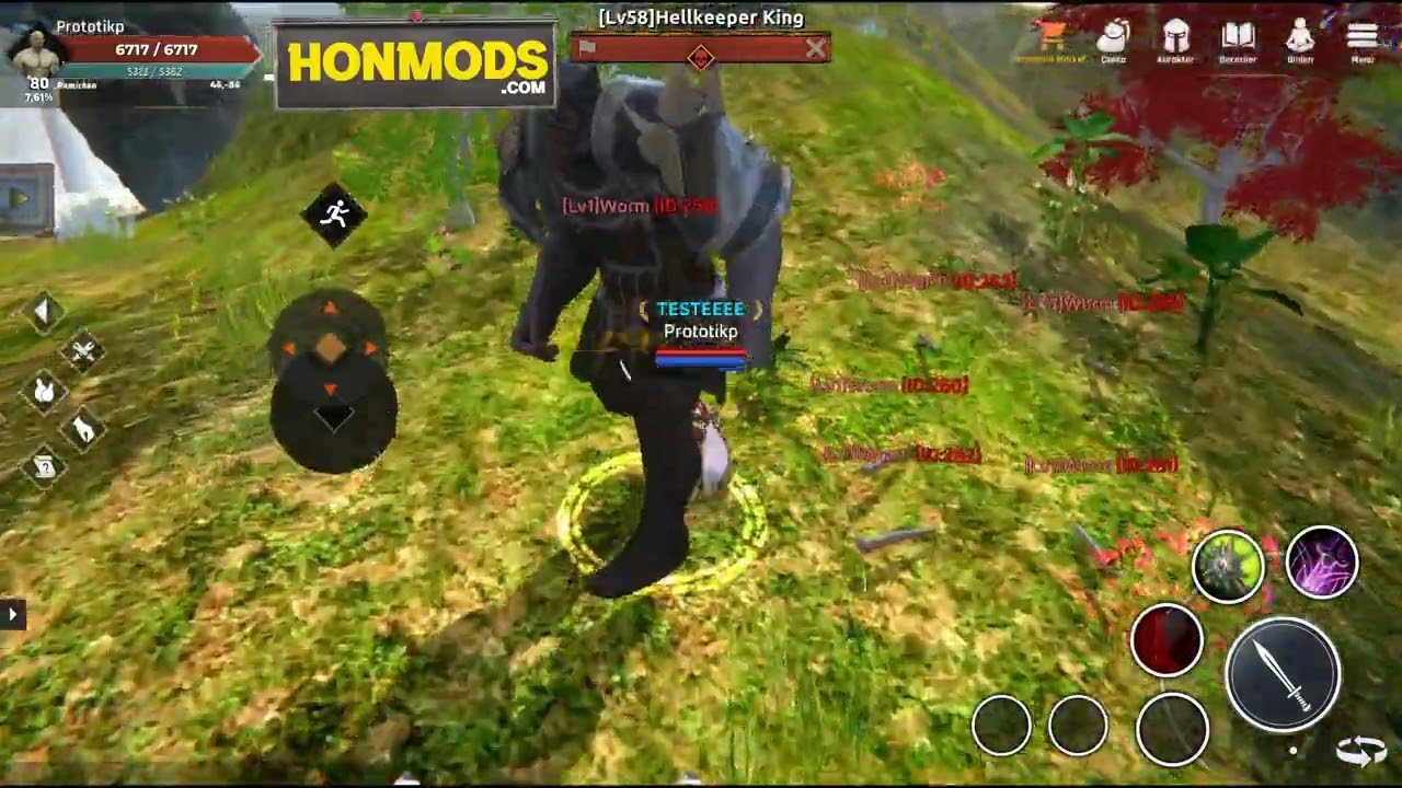 Knight Online Mobile Mod - Mobilde Knight Online Oynamak - Honor of Nations - Warrior