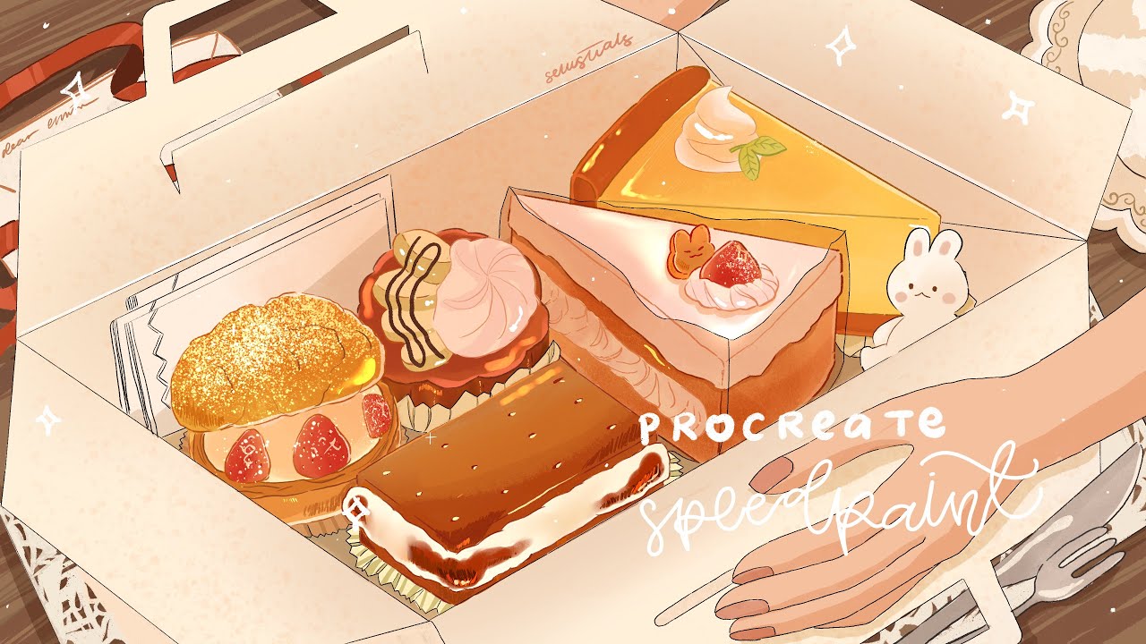 you deserve to have some desserts 🍰 | procreate speedpaint #3