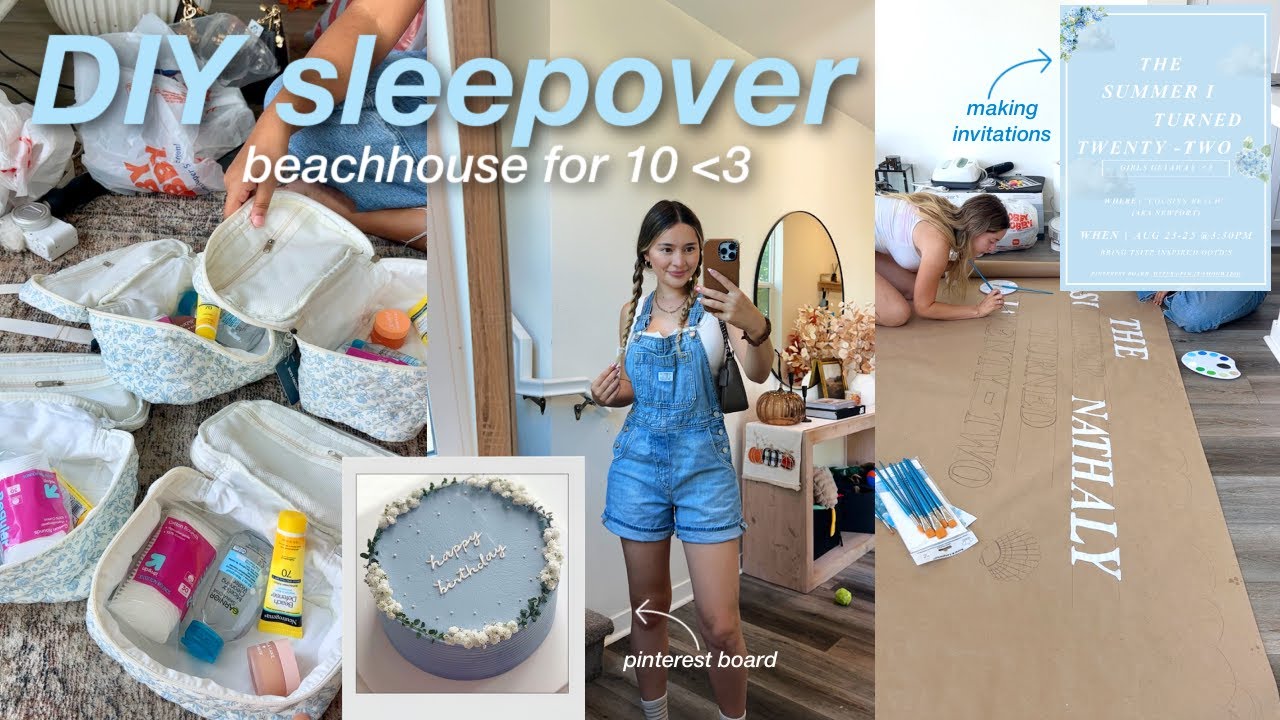 i'm throwing a beach house party for my birthday (TSITP theme) | intense 1 week prep