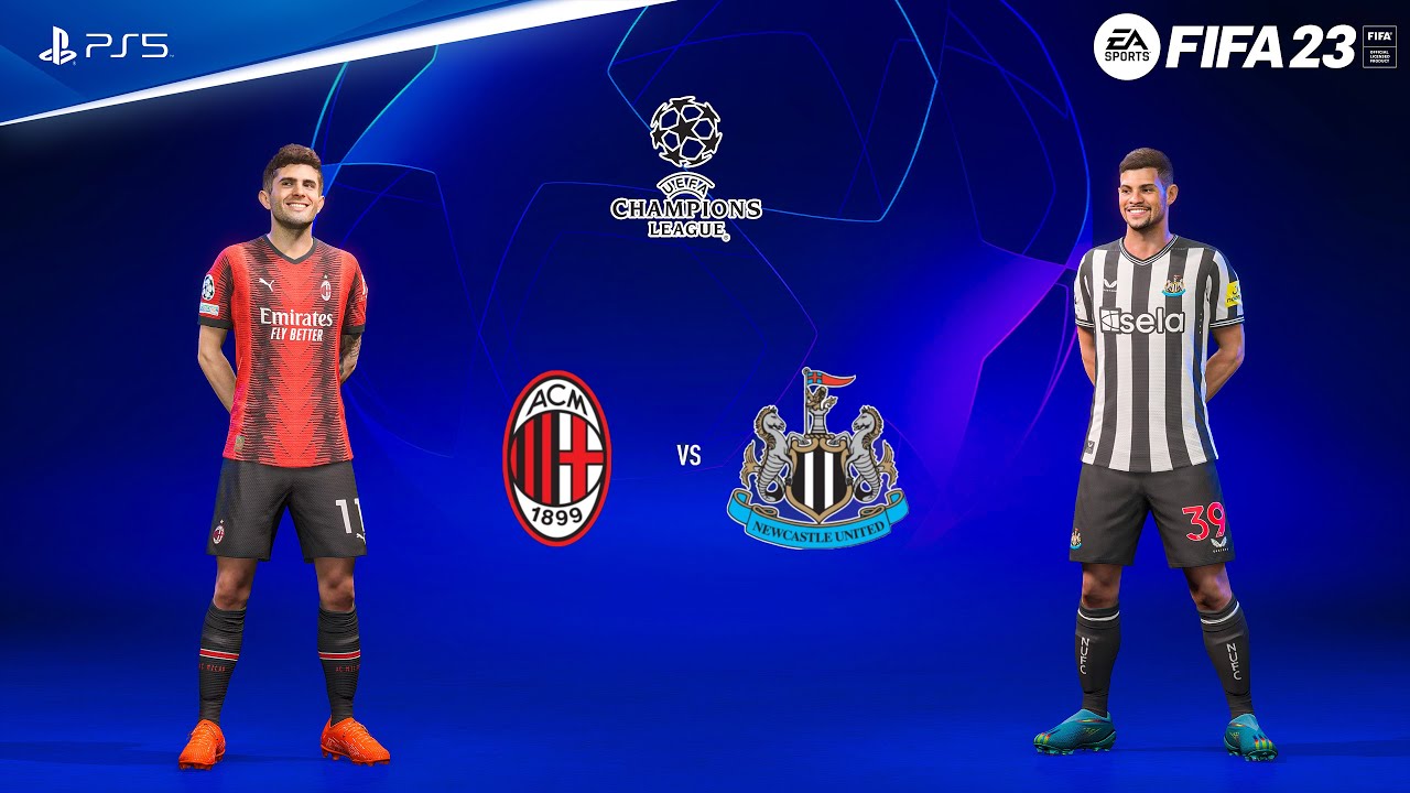 FIFA 23 - AC Milan vs Newcastle United | UEFA Champions League 23/24 | PS5™ Gameplay [4K60]