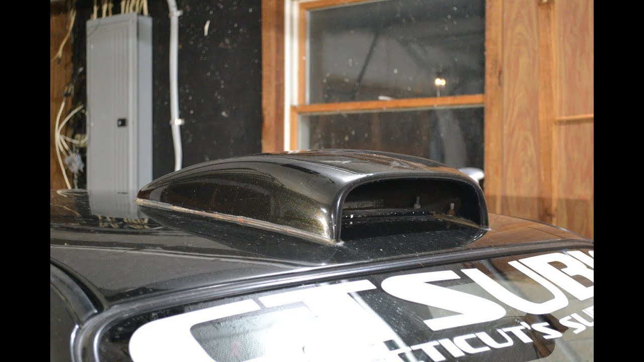 Rally style roof scoop install and review