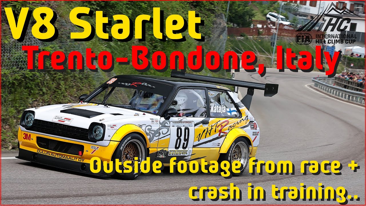 2023 Trento-Bondone - Mikko Kataja - Toyota Starlet V8 - FIA EM CUP Hillclimb race
