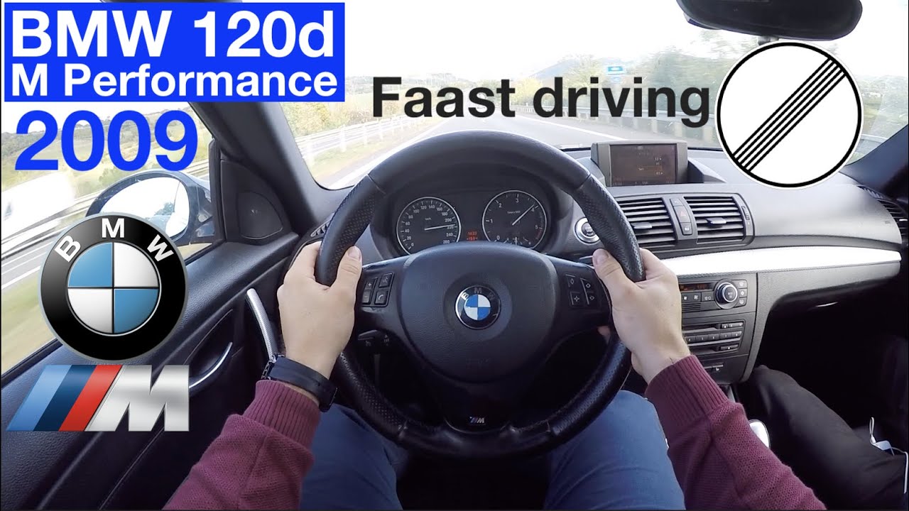 2009 BMW 120d (130 kW) POV Test Drive + Acceleration 0 - 200 km/h