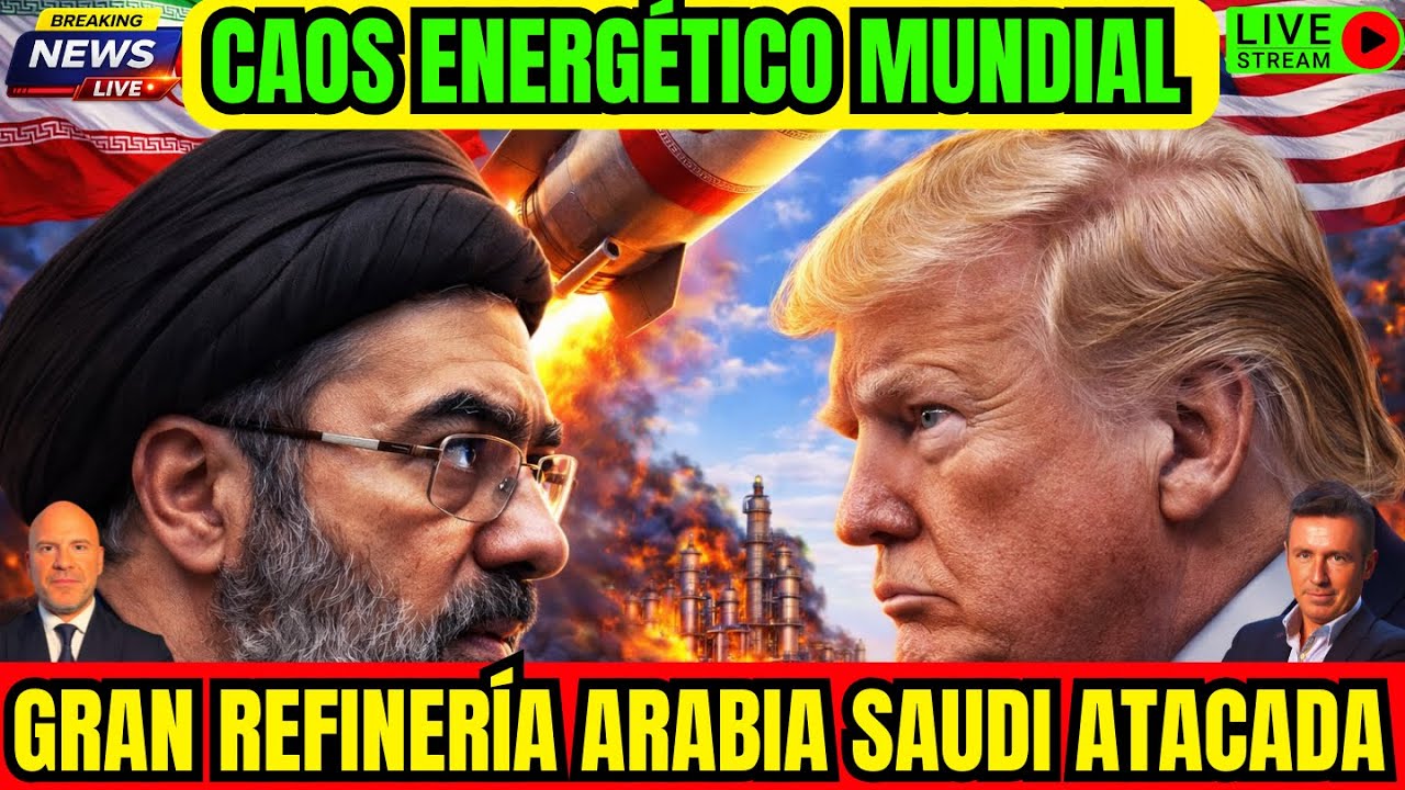 DIRECTO. ´TRAGEDIA EN ISRAEL. CAOS ENERGÉTICO MUNDIAL. REFINERÍA EN ARABIA SAUDI ATACADA.  TRUMP