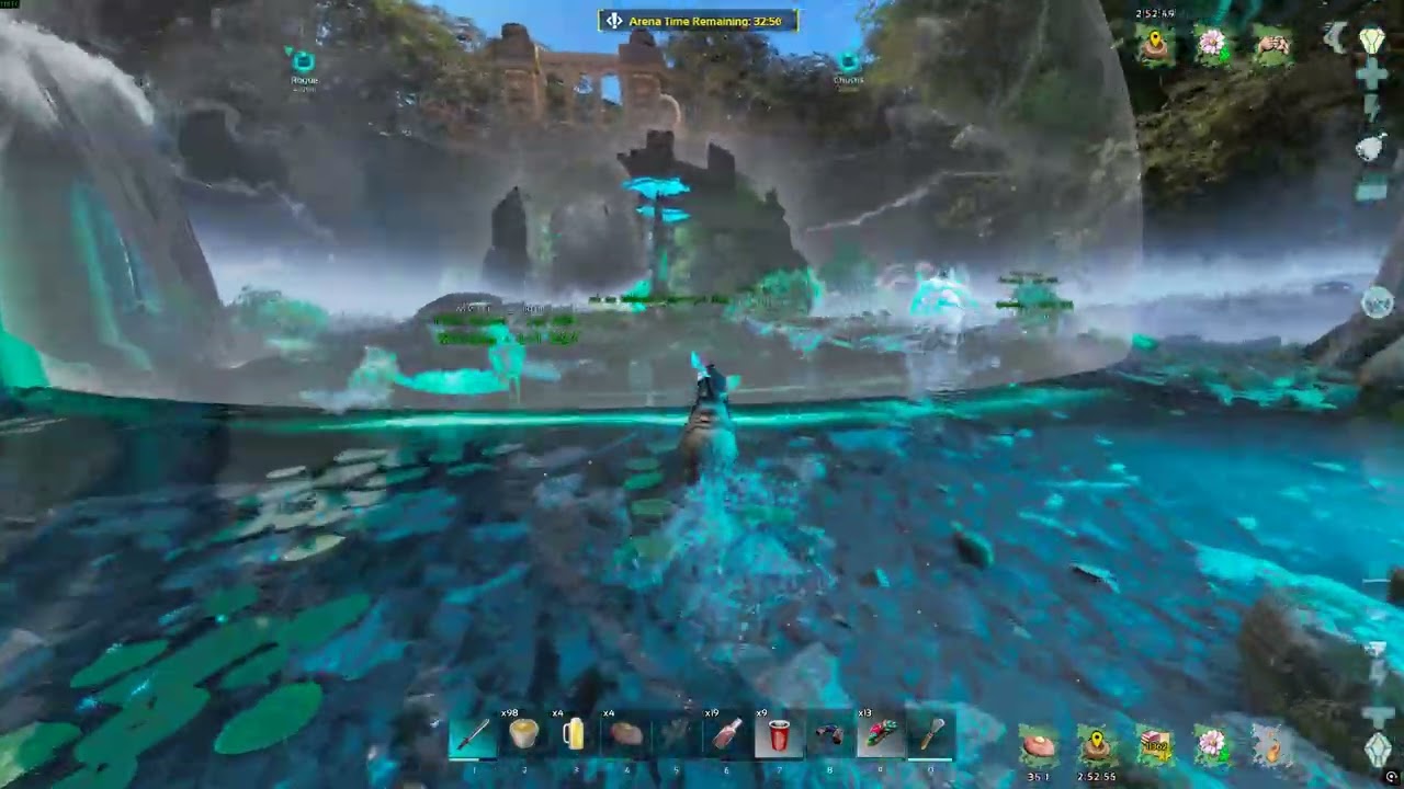 Ark Valguero Ascended Alpha Boss with swords Official PvE