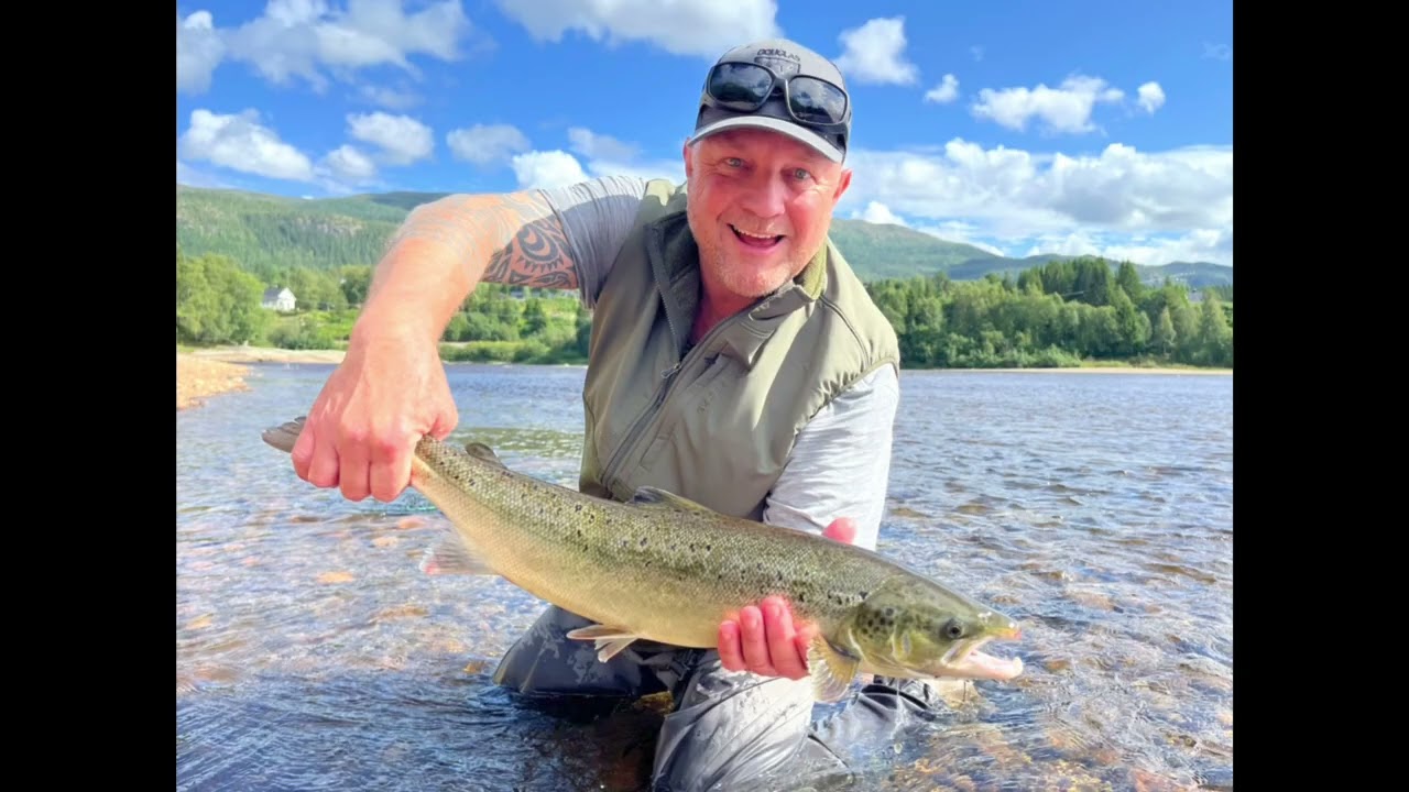 Lachsfischen in Norwegen an der Sanddola von Erich Brinkhoff