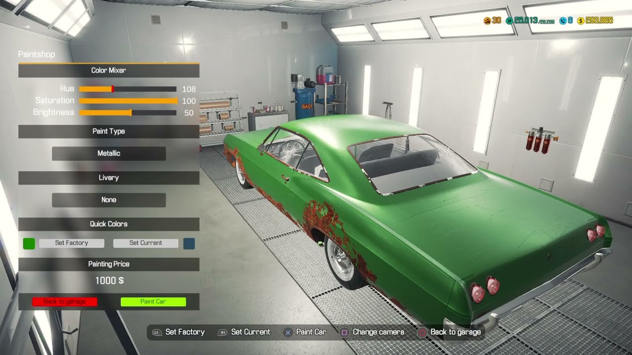 Car Mechanic Simulator - Bolt Cape Factory Colour Paint Job