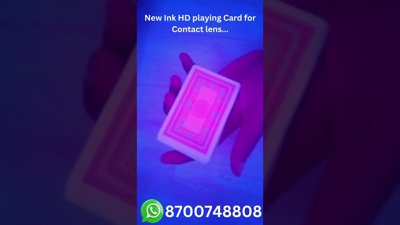 New Ink HD playing Card for Contact lens # For Teenpatti game , #Andar Bahar game#Cutpatta Game