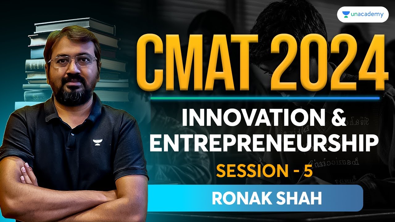 CMAT 2024 | Innovation and Entrepreneurship | Session - 05 | Ronak Shah #cmat2024