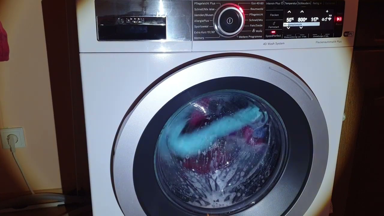 Bosch Home Professional 50° , Speed,Wasserplus, wenig Wäsche und Temperatur