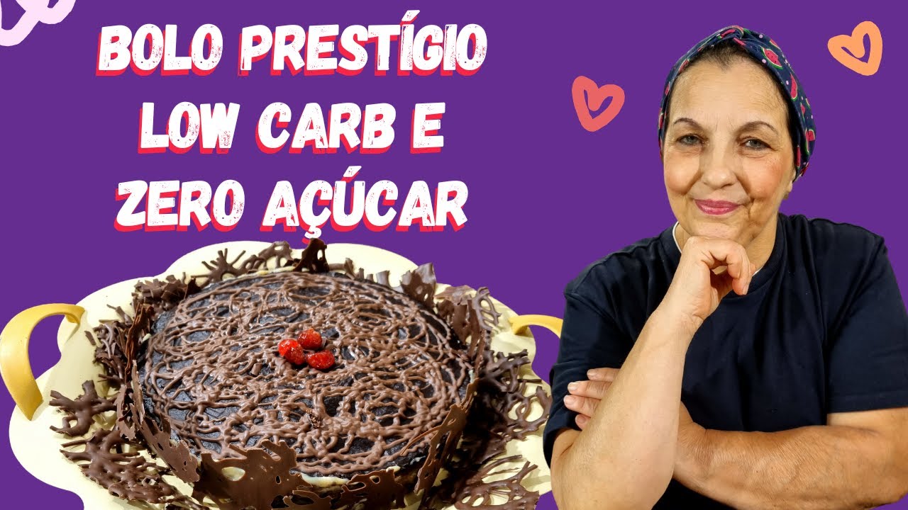 LOW CARB e ZERO AÇÚCAR: BOLO PRESTÍGIO que DIABÉTICO Vai Amar