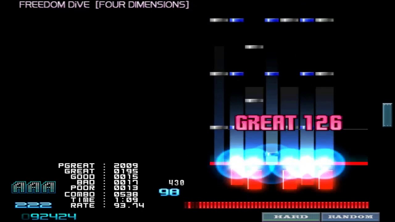 Overjoy ★★5 FREEDOM DiVE [FOUR DIMENSIONS] 92.08% - Player: 0133