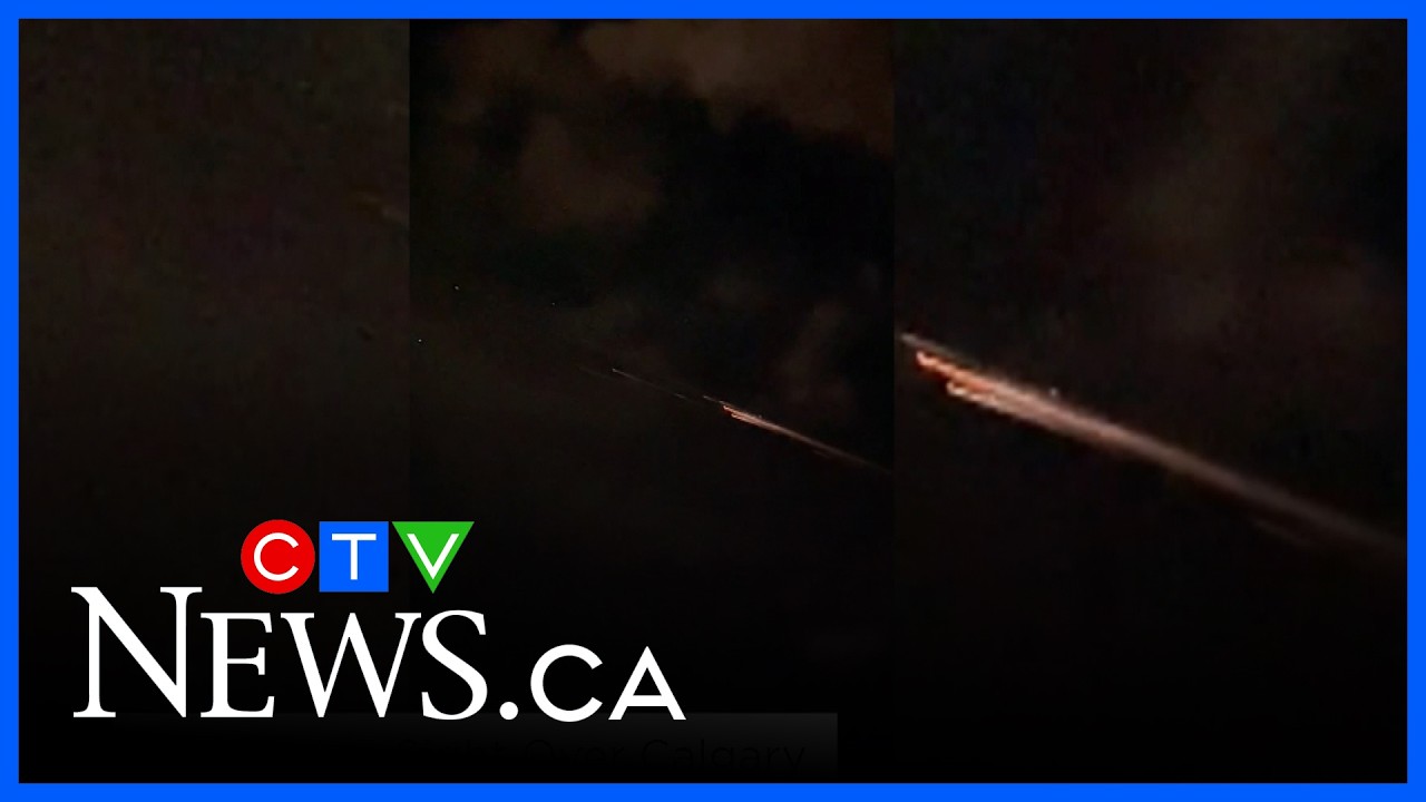 Fireball caught on camera in Calgary