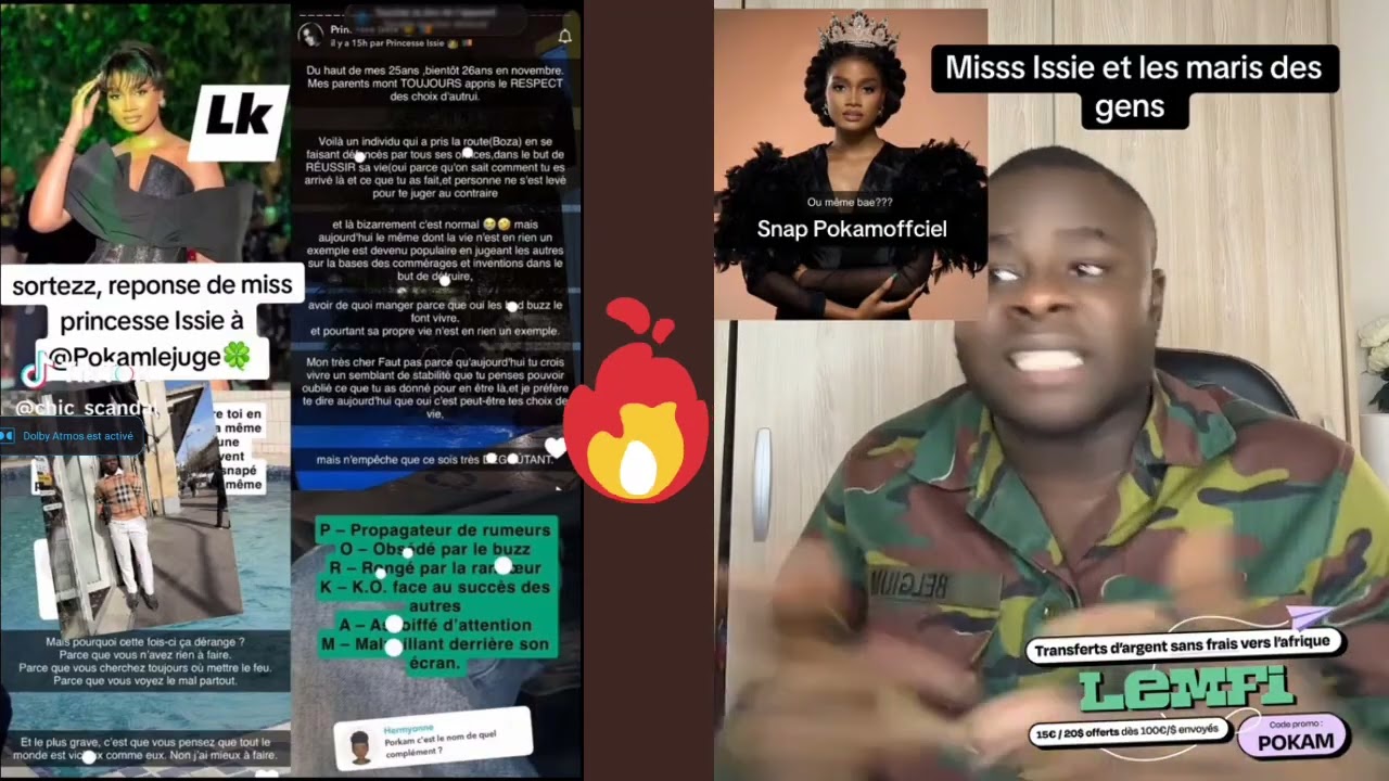 CLASH ENTRE LA MISS PRINCESSE ISSIE ET PORKAM LE JUGE 📛📛📛