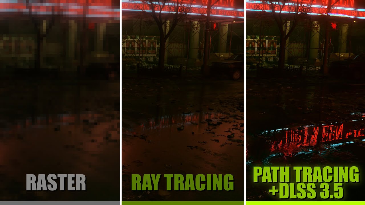 Alan Wake 2 — Raster VS Ray Tracing VS Path Tracing Comparison | 4K60