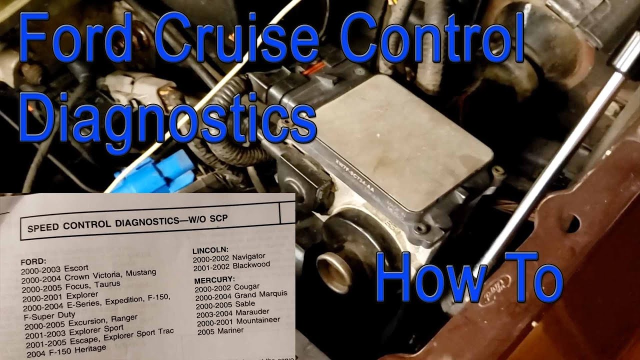 Ford Cruise Control Module Doesn't Work?  Self Test How To