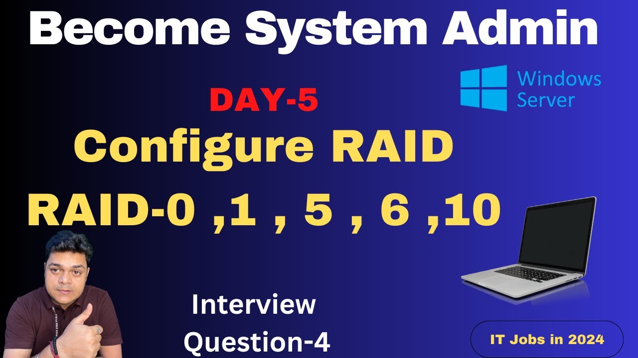Advanced System Admin Class-5 ! Configure RAID-0 ,RAID-1 , RAID-5 , RAID-6 and RAID-10 .