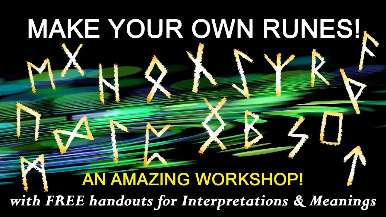 HOW TO MAKE YOUR OWN RUNES!! AN AMAZING WORKSHOP!! LET'S GET CREATIVE!!