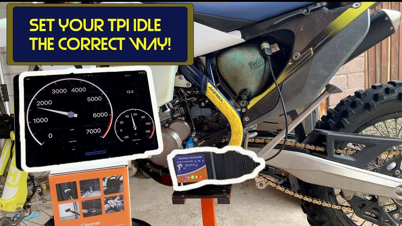 The best way to set your KTM HUSQVARNA idle speed - Onboard Diagnostics (OBD2) scanner and App | TPI