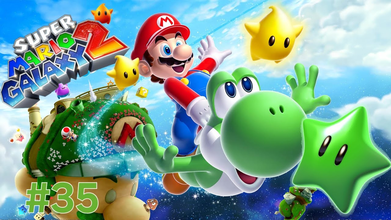 Прохождение: Super Mario Galaxy 2 для Nintendo Switch, часть 35. Загадочные зелёные звёзды.