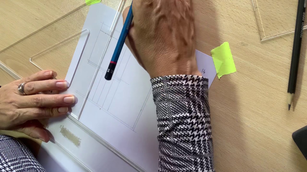Planta de escalera de dos tramos en forma de U