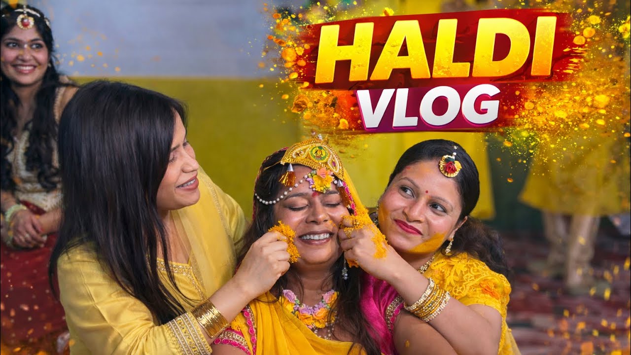 Puja ki shaadi - Day 1 | Haldi 😍❤️