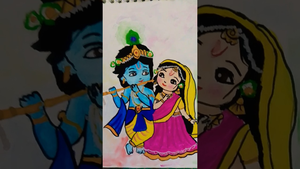 Krishna ji sketch drawing 🙏🎨🌼🌺 