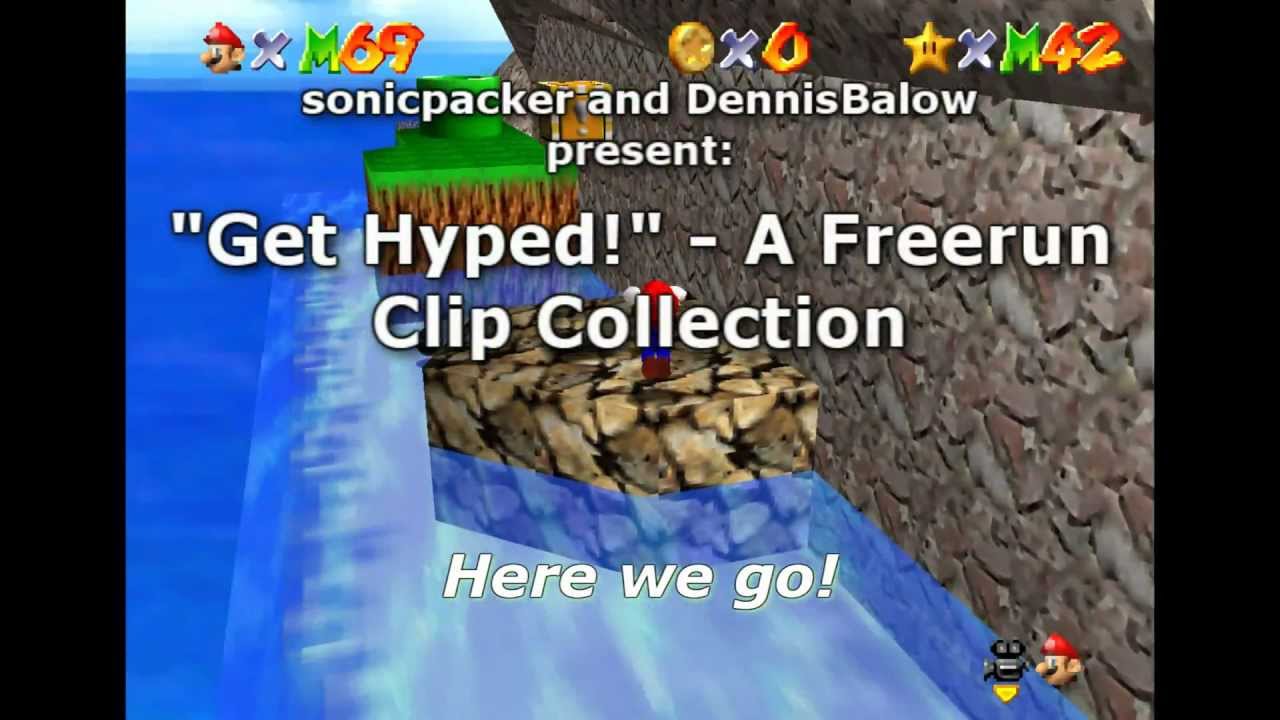 [HD TAS] Get Hyped ~ A Freerun Clip Collection [Super Mario 64 - スーパーマリオ６４]