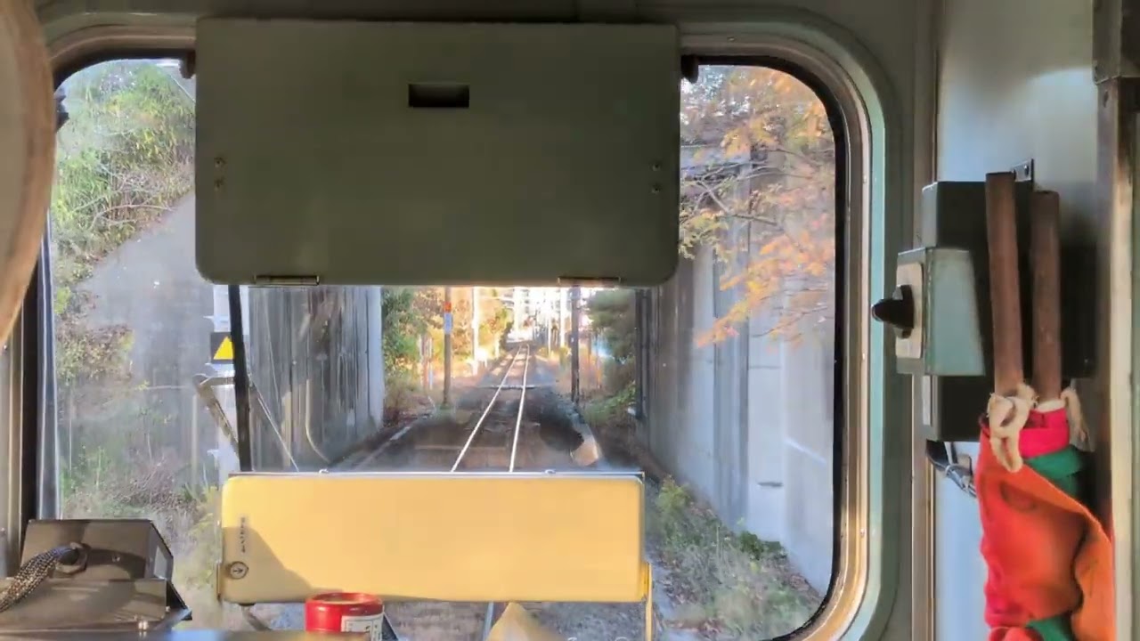 20251212　山陽＋宇部　３５０２Ｍ＋２４５２Ｍ　後面展望（その２）　宇部⇒宇部新川