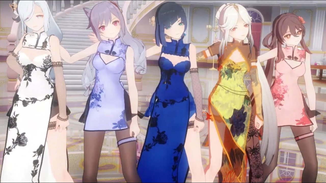 Genshin Impact MMD｜Come Closer｜Hu Tao × Shenhe × Keqing × Ningguang × Yelan #GenshinImpact #Genshin