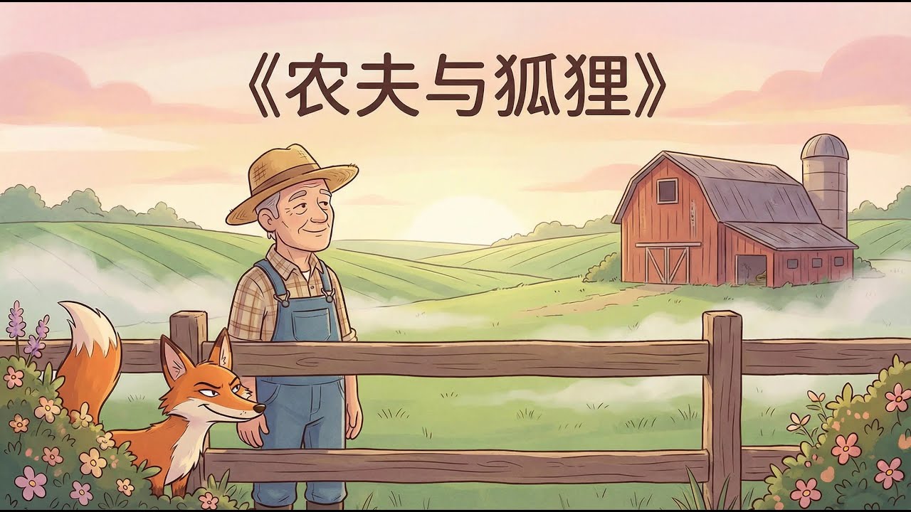 狐狸的甜言蜜语｜聪明农夫的一课｜双语儿童故事